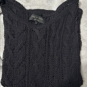Rag & Bone Charcoal Knit Top